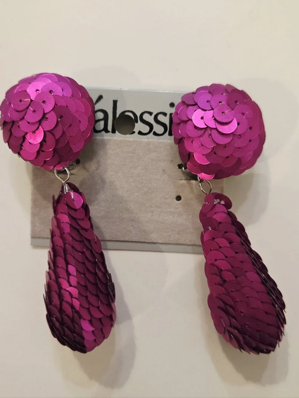 BOLD VTG DALESSIO Mixed Colors Shapes Red Gold Black Gold Silver Earrings Lot 8